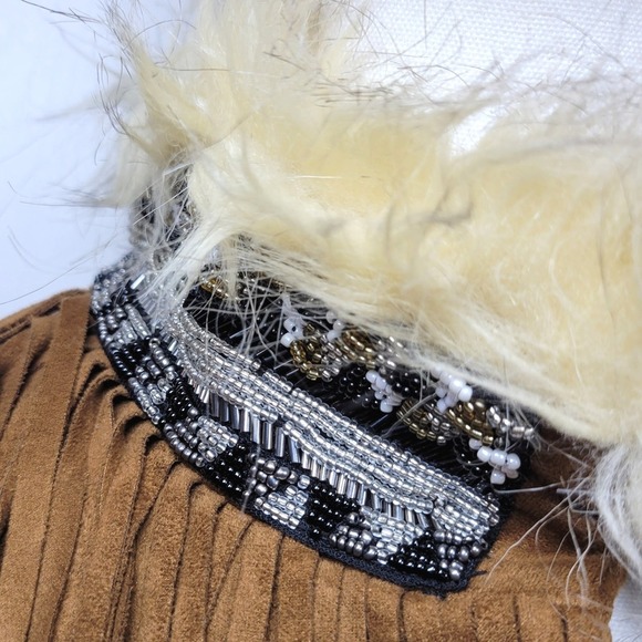 Miss Me Fringe Suede Vest Western Boho Southwestern Rodeo Cowgirl Festival M - Picture 6 of 9